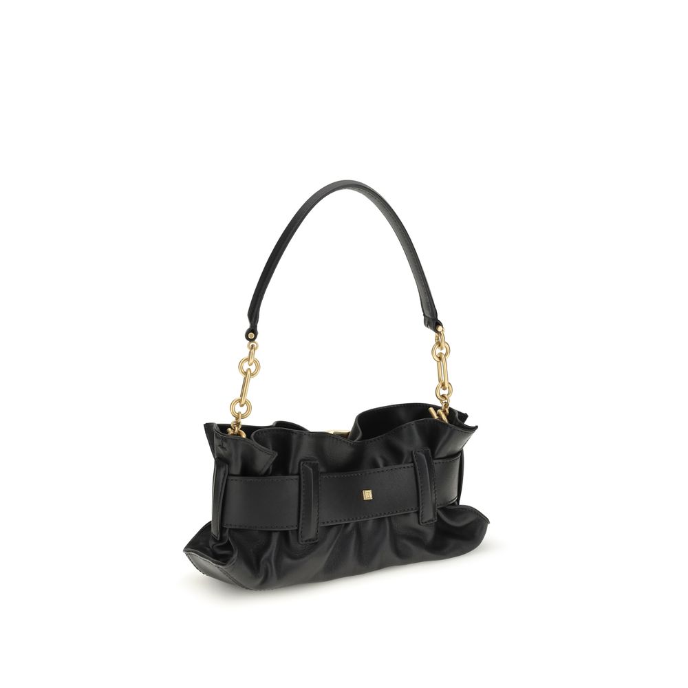Balmain Black Calf Leather Bos Taurus Shoulder Bag - Image 3