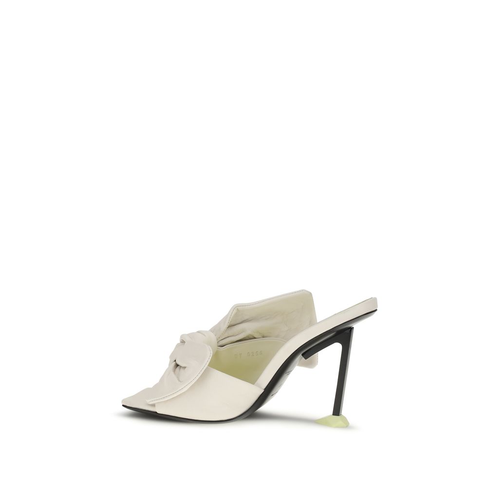 Givenchy White Lamb Ovis Aries Aries Mules - Image 3
