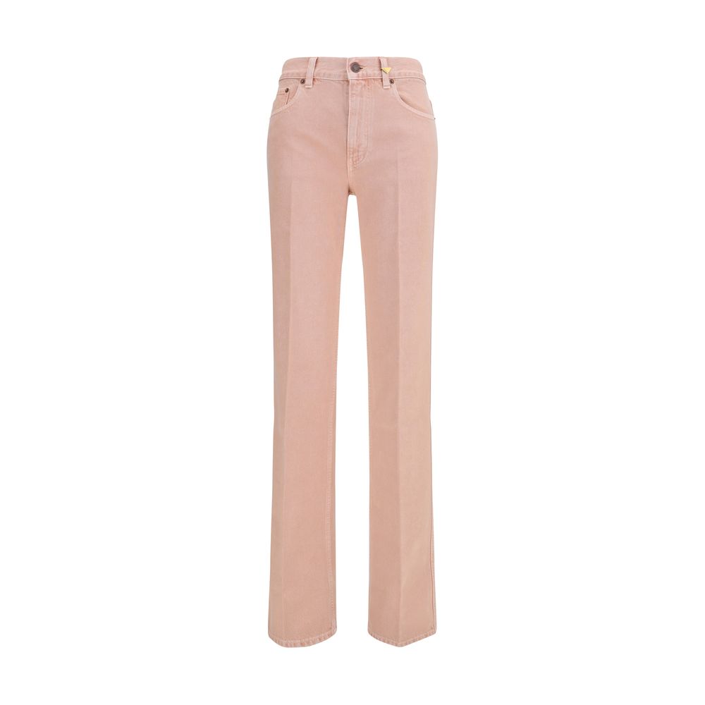 ChloƩ Multicolor Cotton Straight-Leg Jeans