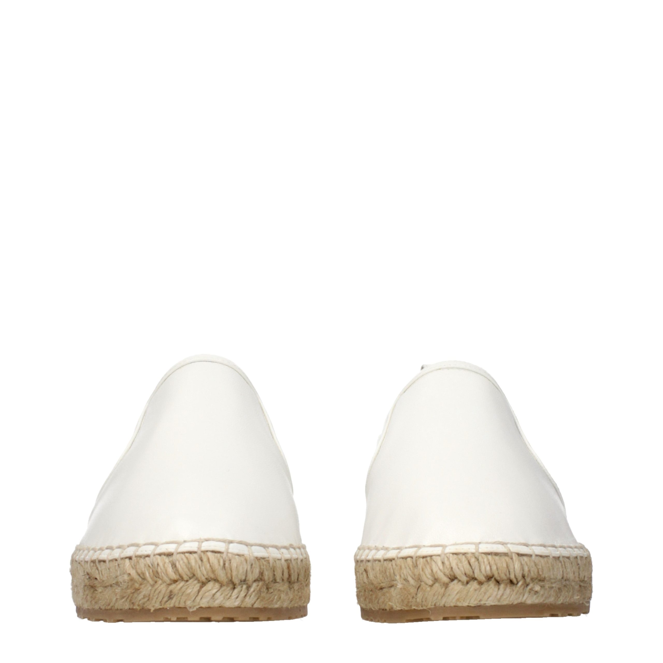 Jimmy Choo White Leather Espadrilles - Image 3