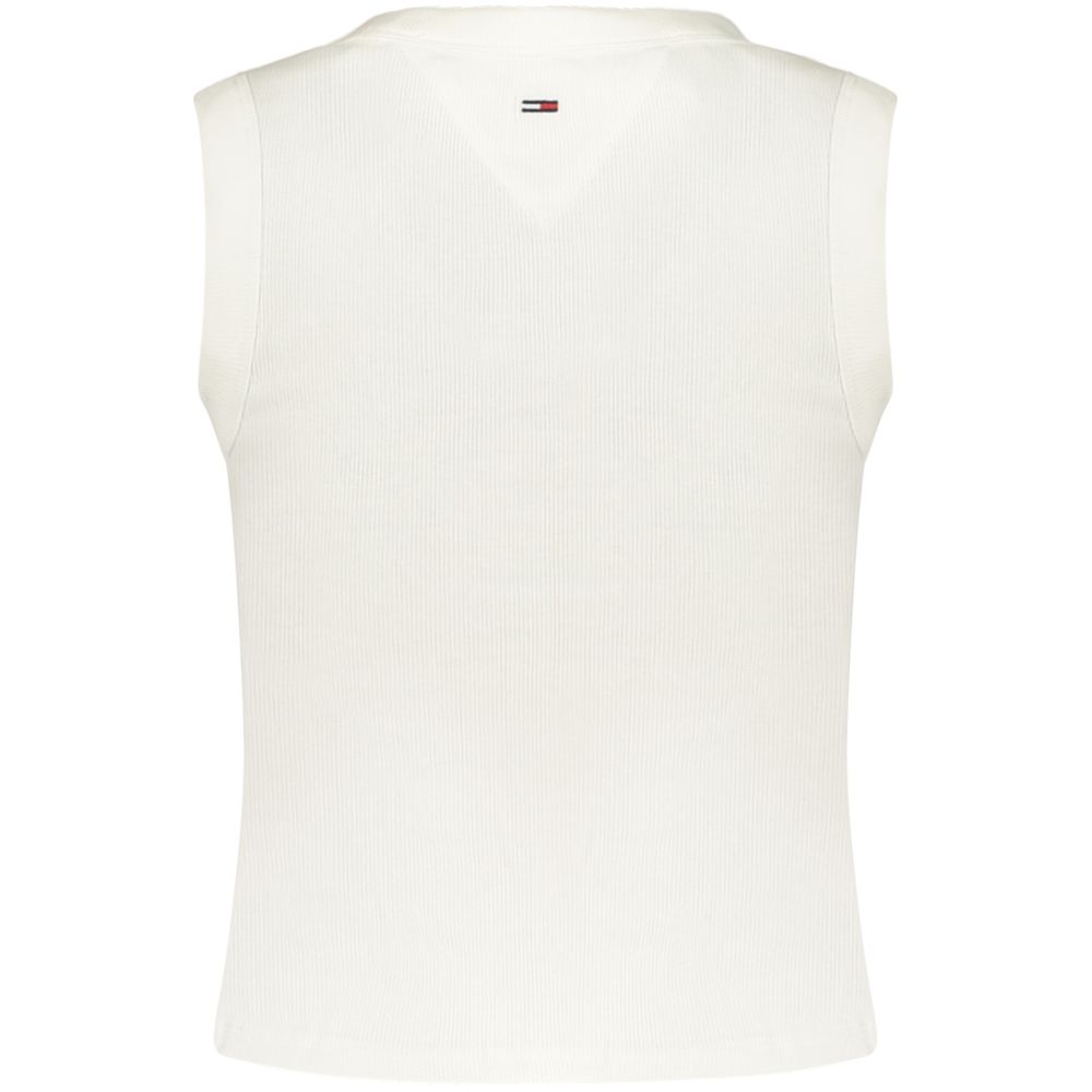 Tommy Hilfiger White Cotton Women's Tank - Image 2