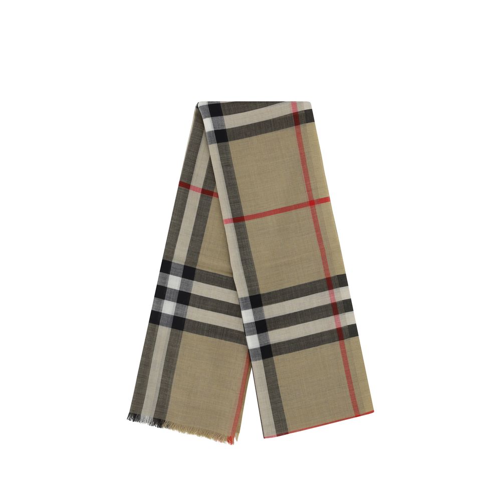 Burberry Beige Wool Oves Aries Scarf - Image 2