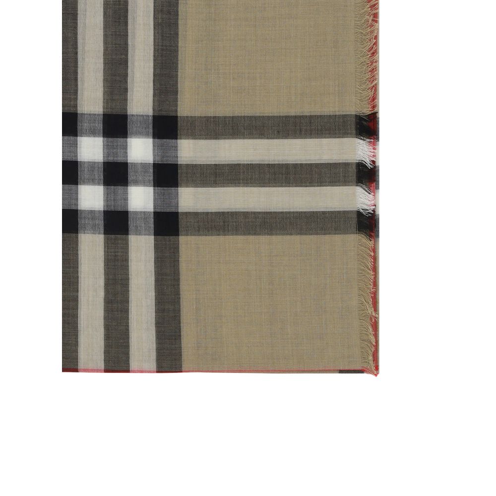 Burberry Beige Wool Oves Aries Scarf - Image 3