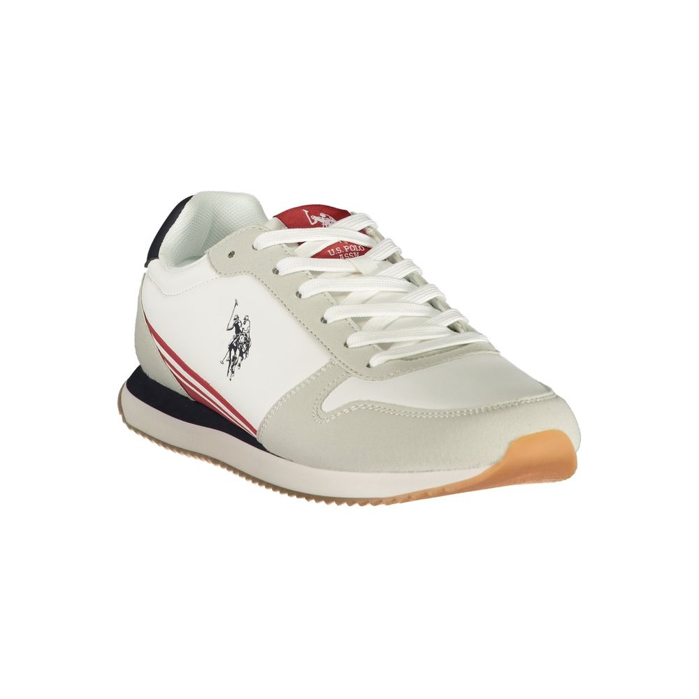U.S. POLO ASSN. White Polyurethane Men's Sneaker - Image 2
