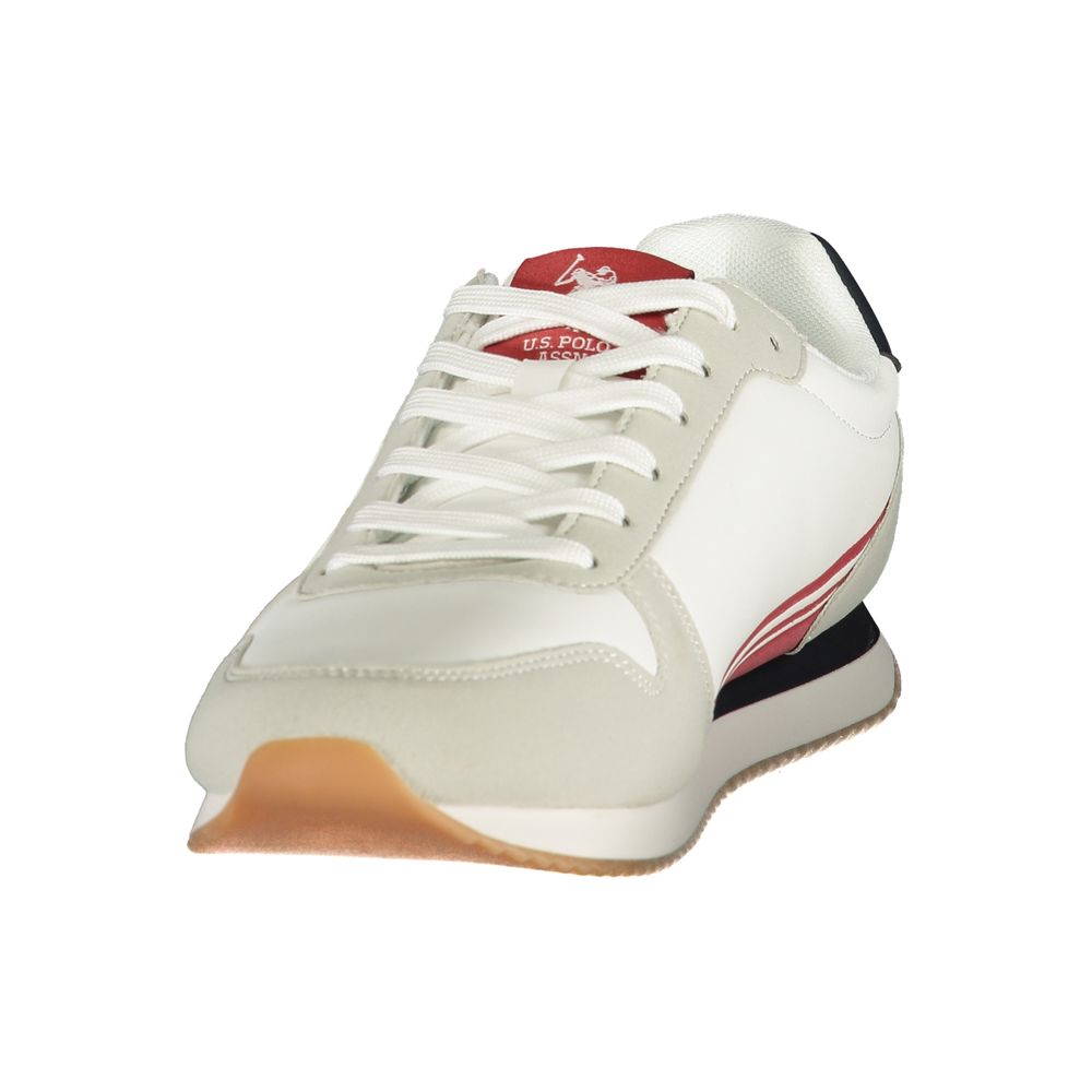 U.S. POLO ASSN. White Polyurethane Men's Sneaker - Image 3