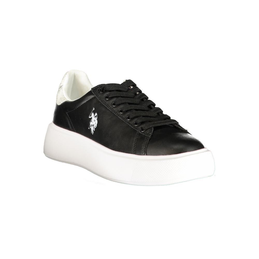 U.S. POLO ASSN. Black Polyurethane Women's Sneaker - Image 2