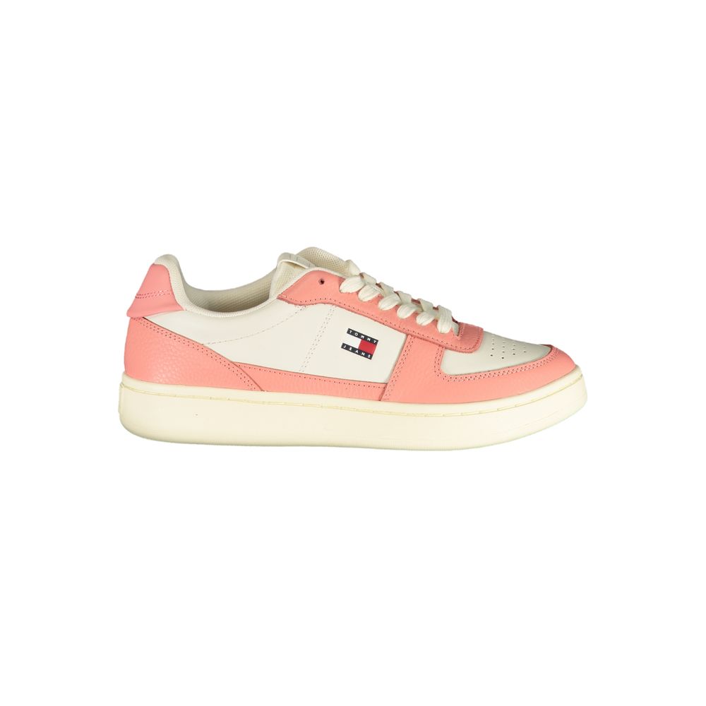 Tommy Hilfiger White Polyurethane Women's Sneaker