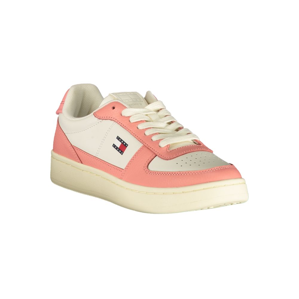 Tommy Hilfiger White Polyurethane Women's Sneaker - Image 2
