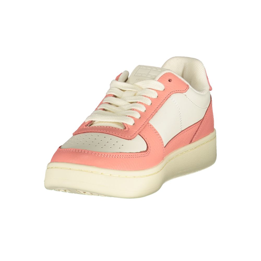 Tommy Hilfiger White Polyurethane Women's Sneaker - Image 3