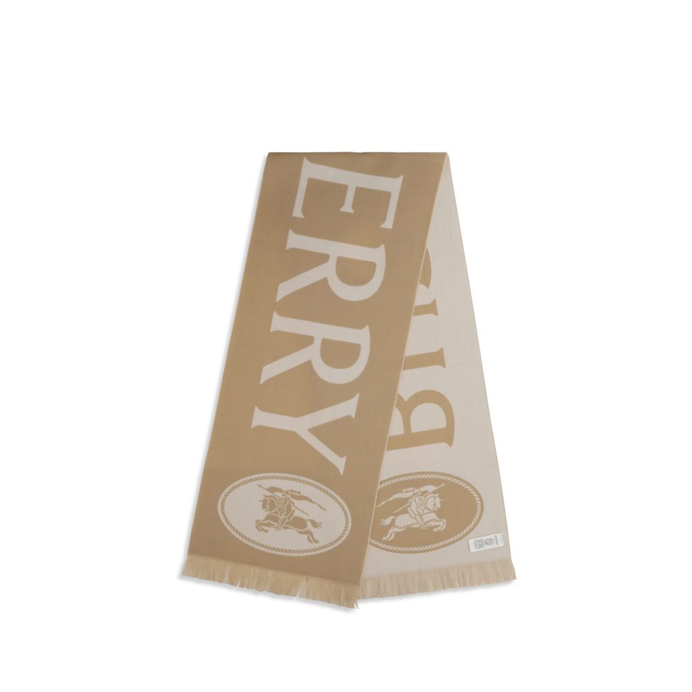 Burberry Beige Wool Oves Aries Scarf - Image 2