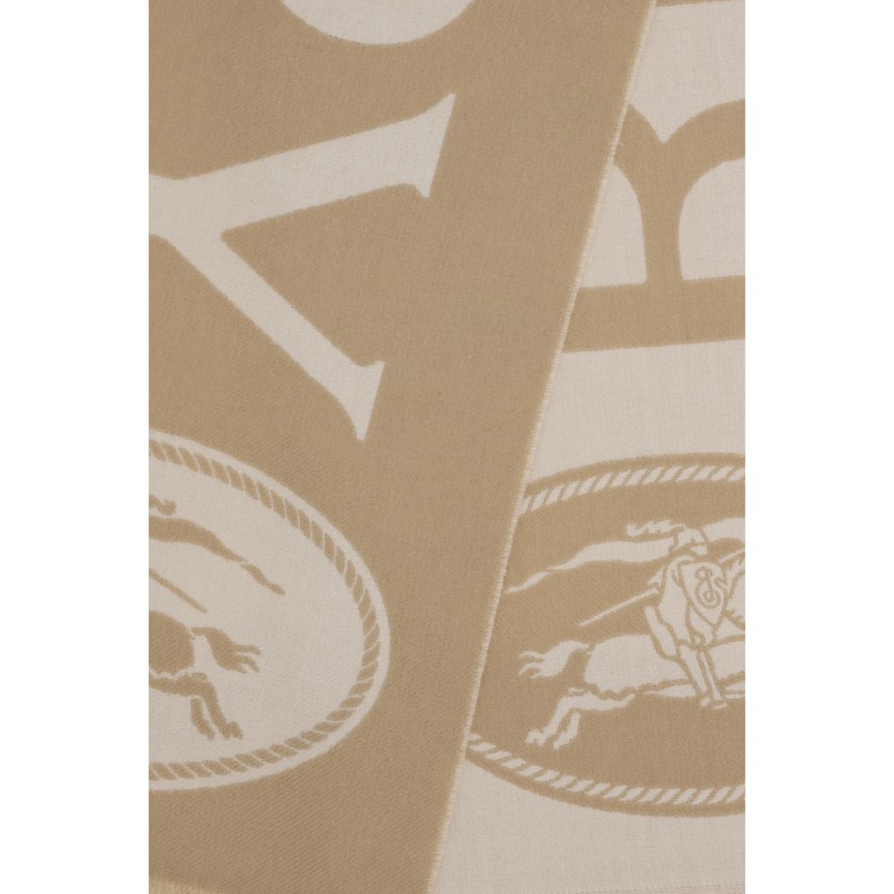 Burberry Beige Wool Oves Aries Scarf - Image 3