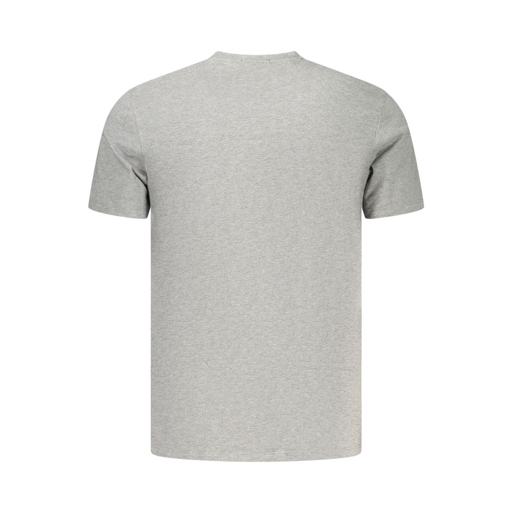 Calvin Klein Gray Cotton Men's T-Shirt - Image 2