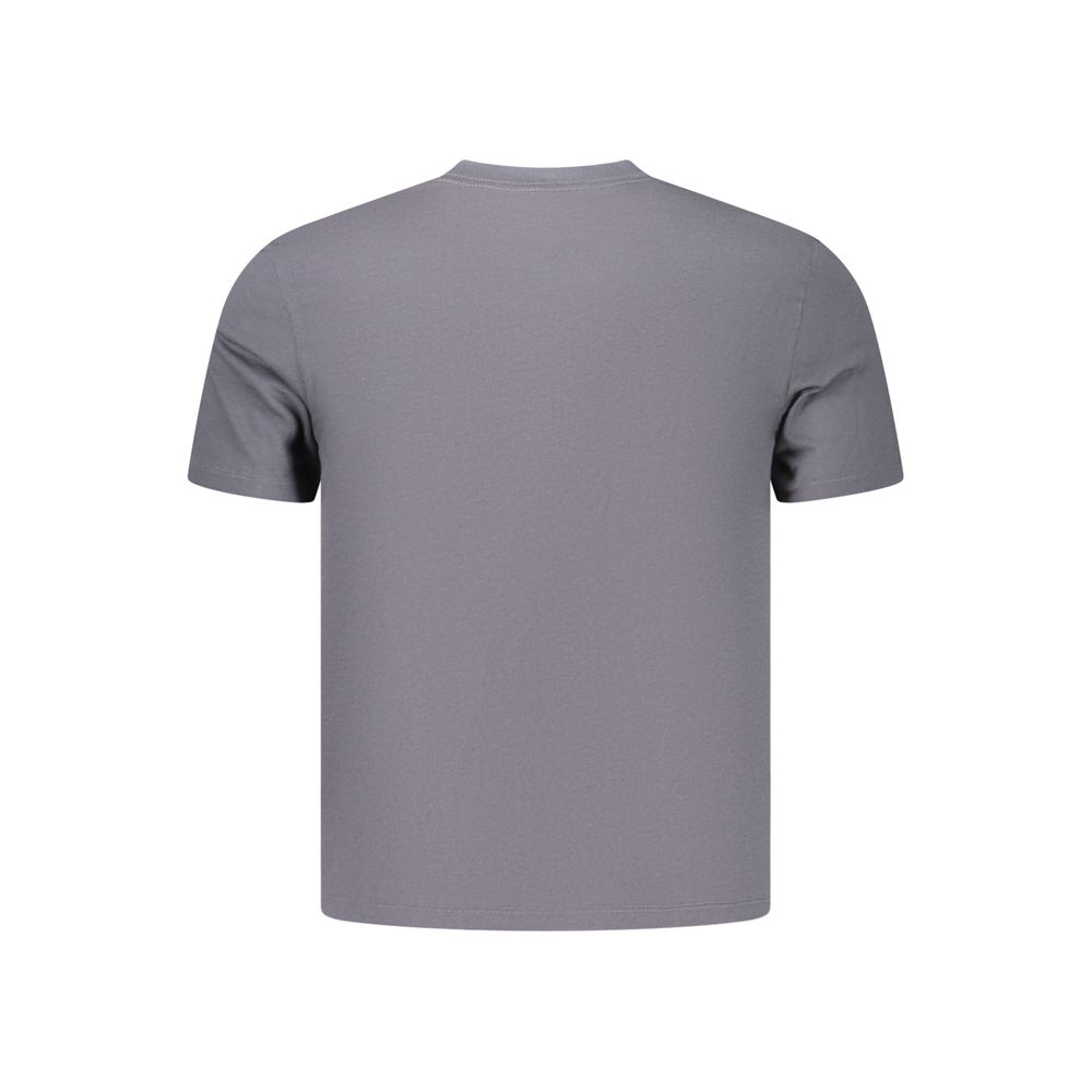 Calvin Klein Gray Cotton Men's T-Shirt - Image 2