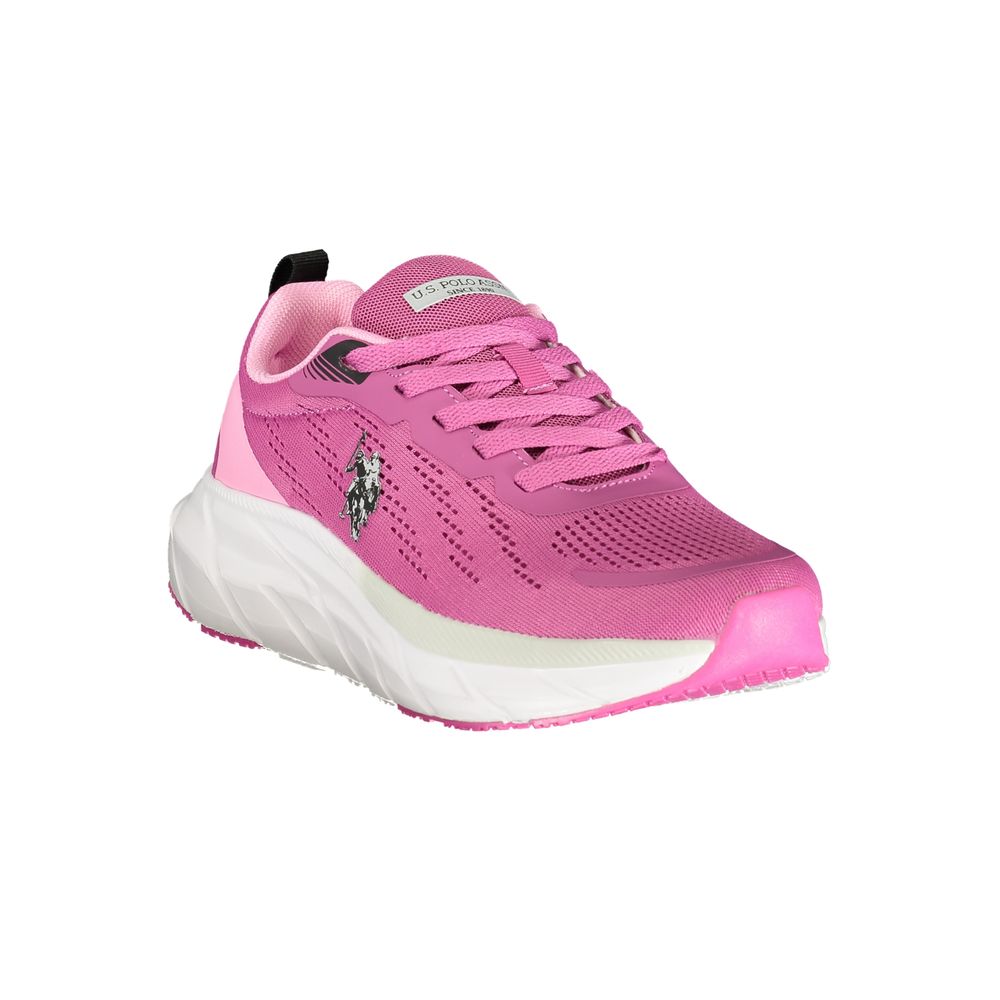 U.S. POLO ASSN. Pink Polyurethane Women Sneaker - Image 2