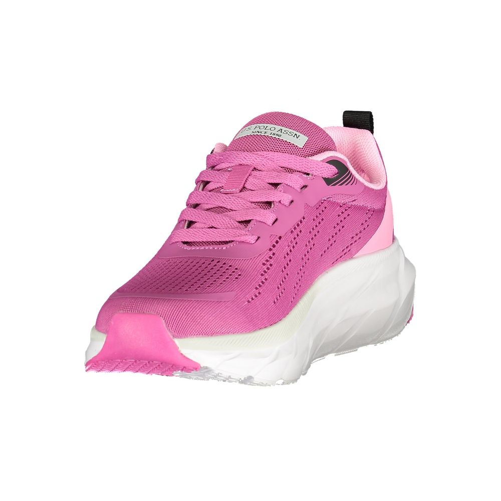 U.S. POLO ASSN. Pink Polyurethane Women Sneaker - Image 3