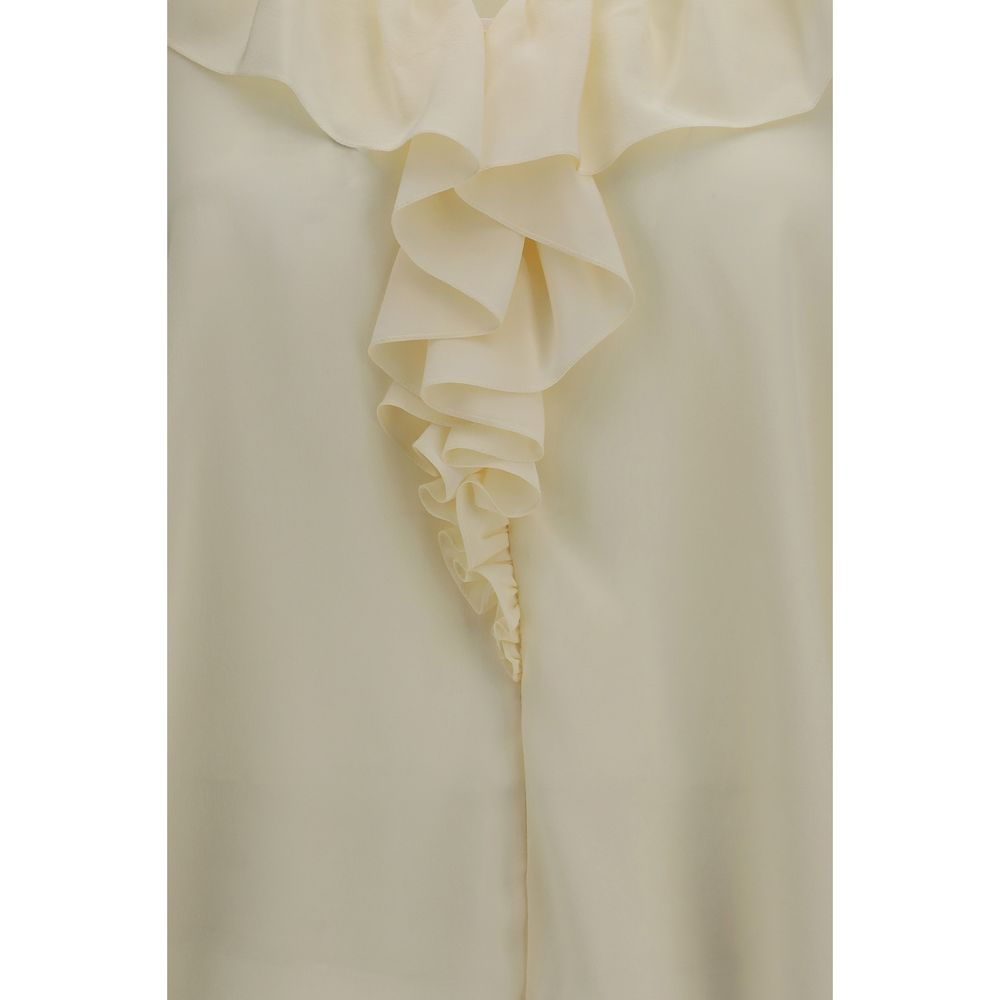 ChloƩ Beige Silk Blouse - Image 3
