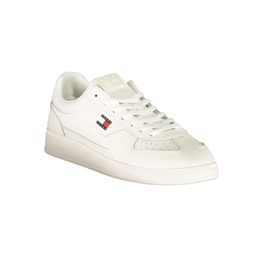 Tommy Hilfiger White Polyurethane Men's Sneaker - Image 2