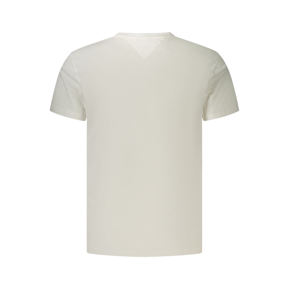 Tommy Hilfiger Bianco Cotton Men's T-Shirt - Image 2