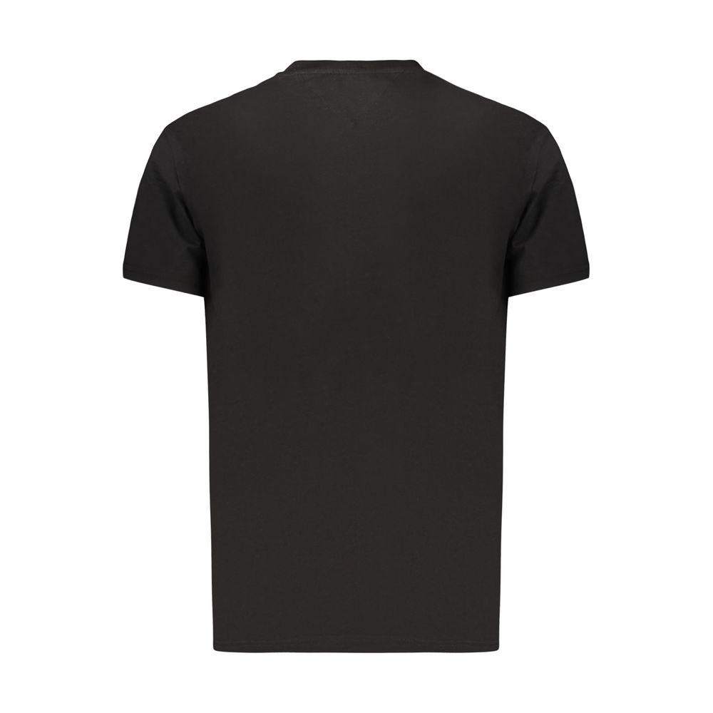 Tommy Hilfiger Black Cotton Mens T-Shirt - Image 2