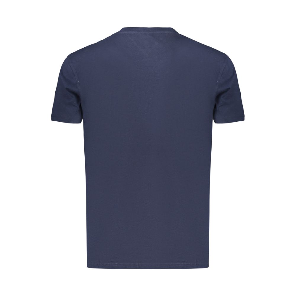 Tommy Hilfiger Blu Cotton Mens T-Shirt - Image 2