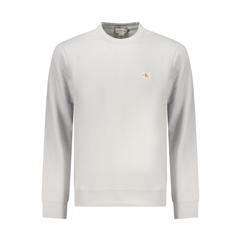 Calvin Klein Gray Cotton Men Sweatshirt