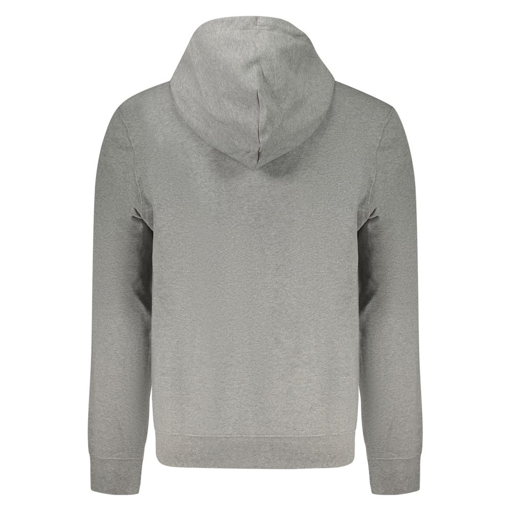 Calvin Klein Gray Cotton Men's Hoodie - Image 2