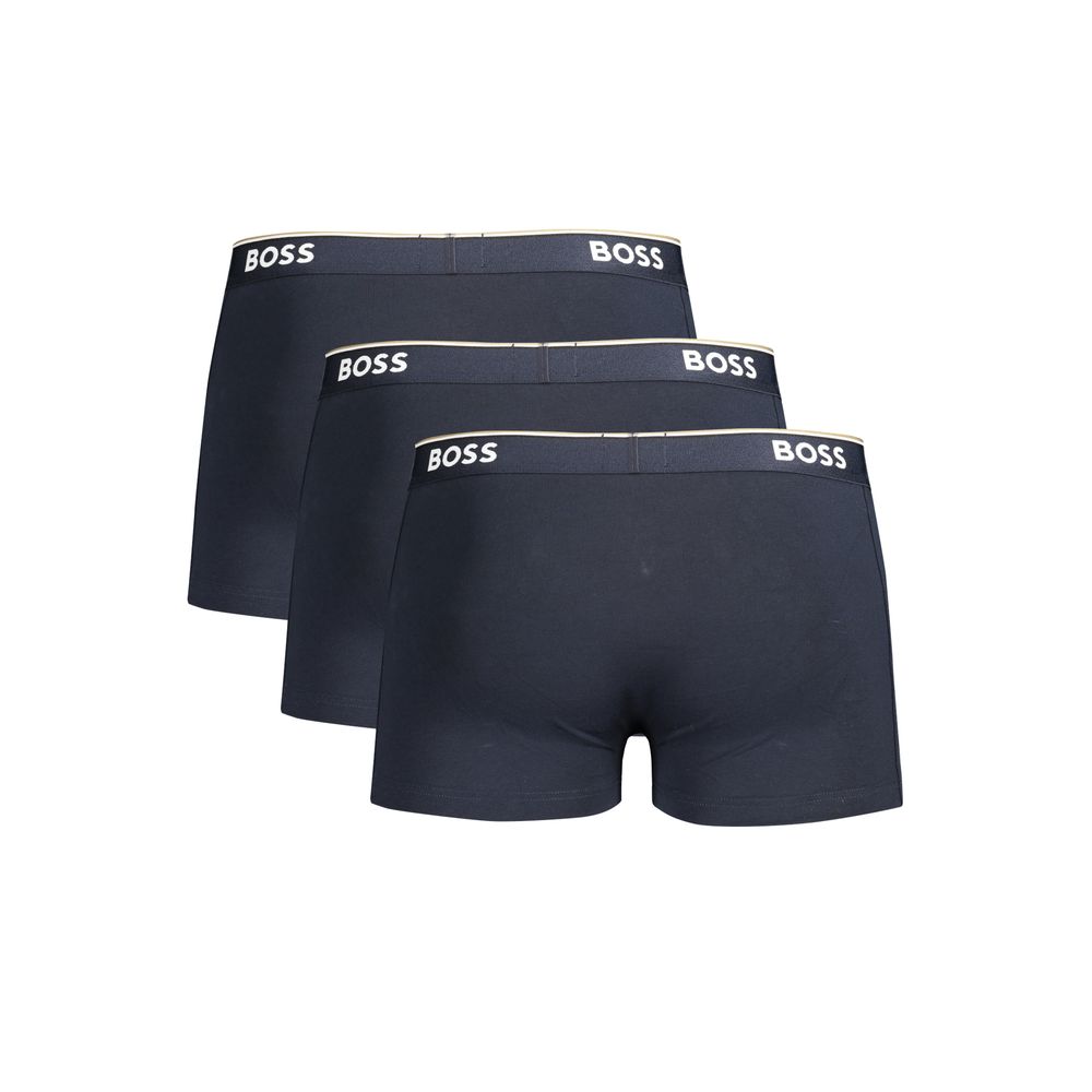 Hugo Boss Blu Cotton Men Boxer - Image 2