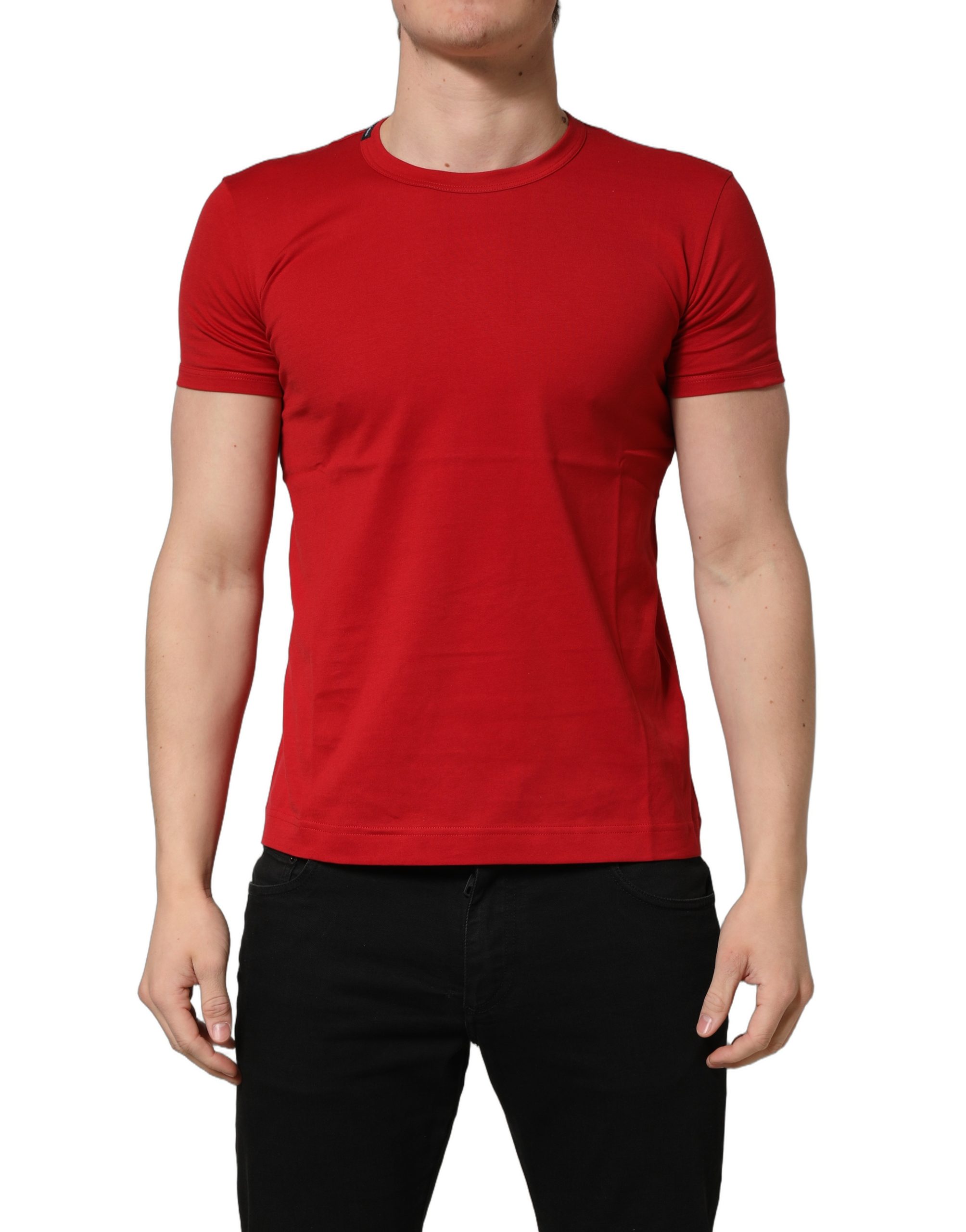 Dolce & Gabbana Red Goodluck 2023 Cotton Crew Neck T-shirt - Image 2