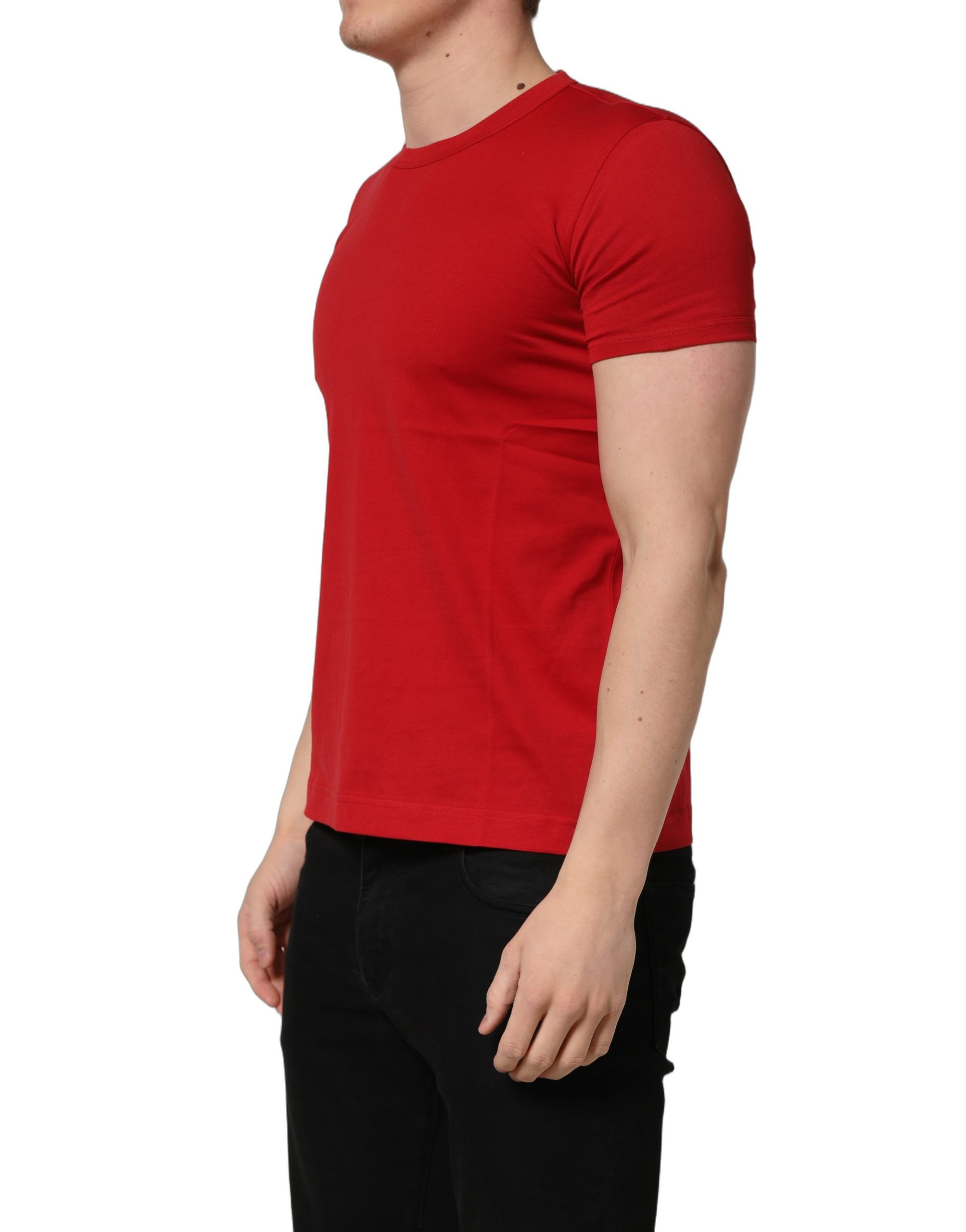 Dolce & Gabbana Red Goodluck 2023 Cotton Crew Neck T-shirt - Image 3