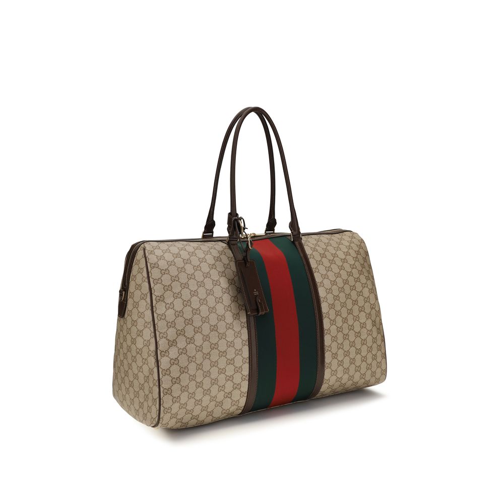 Gucci Beige Cotton Shoulder Bag - Image 2