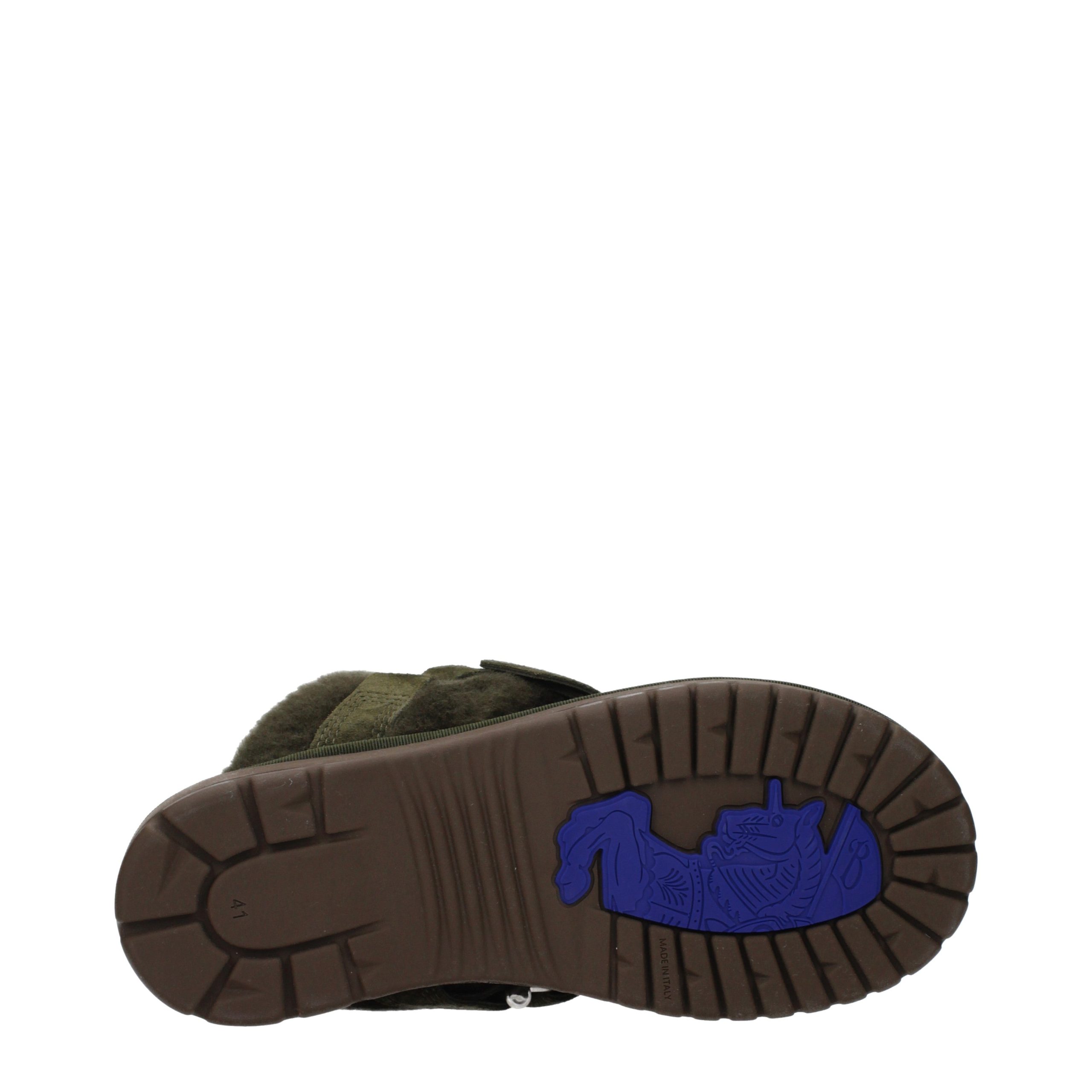 Burberry Green Leather Slippers - Image 5