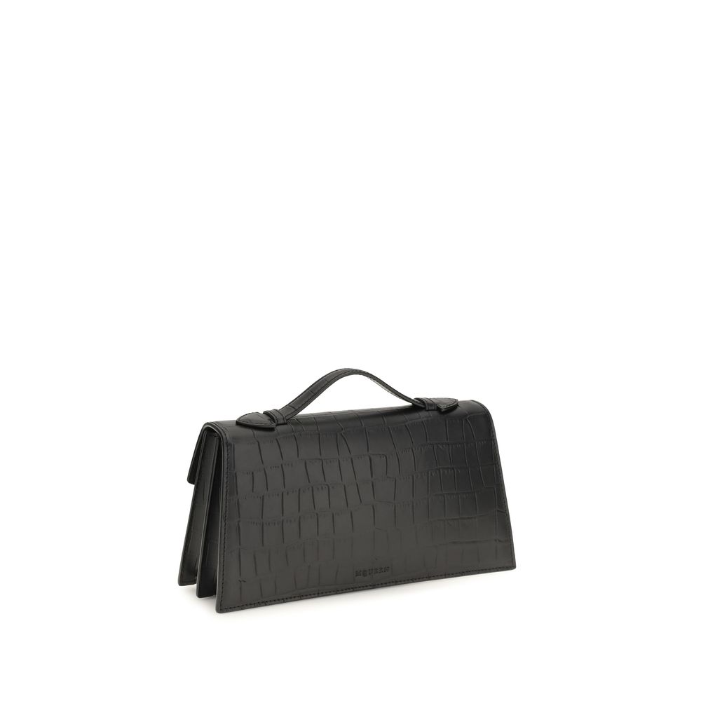 Alexander McQueen Black Calf Leather Bos Taurus Handbag - Image 3