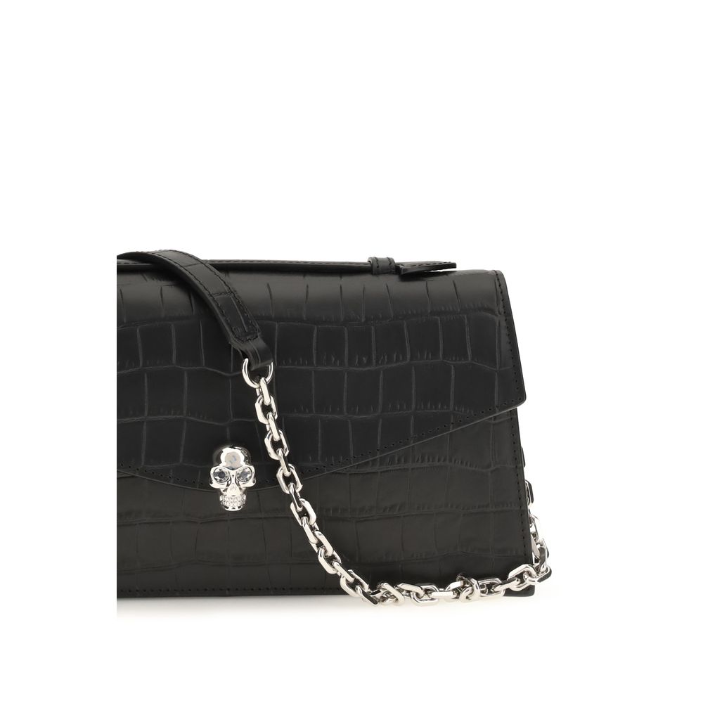 Alexander McQueen Black Calf Leather Bos Taurus Handbag - Image 4