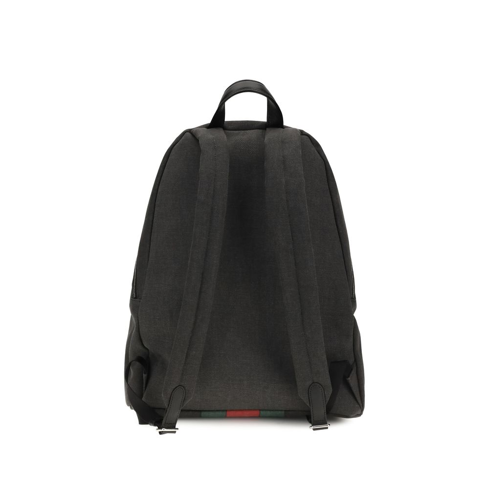 Gucci Black Fabric Backpack - Image 2