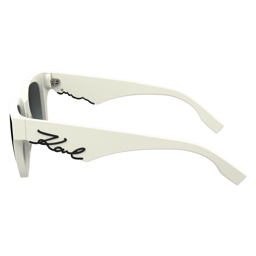 Karl Lagerfeld White Acetate Sunglasses - Image 3