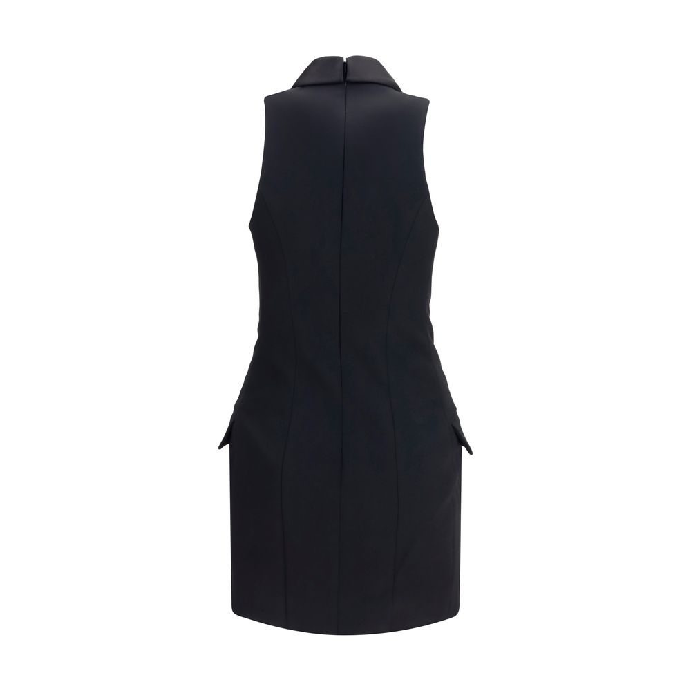 Balmain Black Wool Oves Aries Casual Dress - Image 2