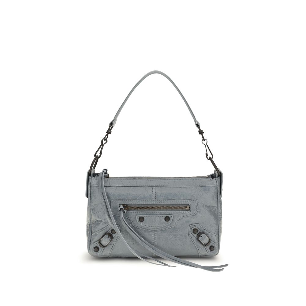 Balenciaga Gray Lamb Ovis Aries Aries Shoulder Bag