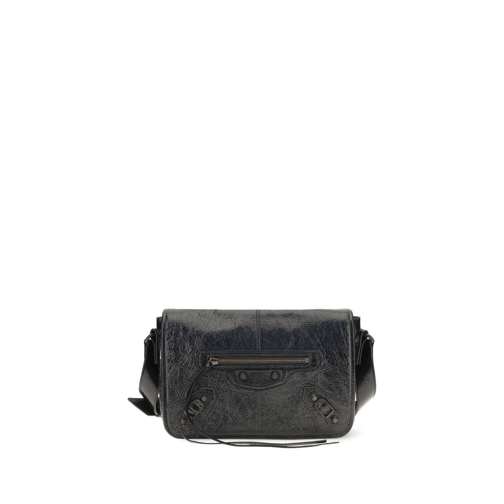 Balenciaga Black Lamb Ovis Aries Aries Shoulder Bag