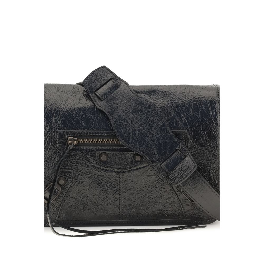 Balenciaga Black Lamb Ovis Aries Aries Shoulder Bag - Image 4