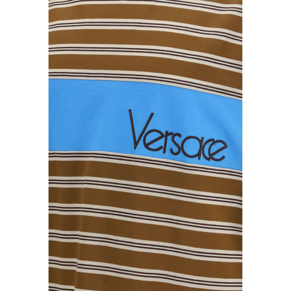Versace Brown Cotton T-Shirt - Image 3