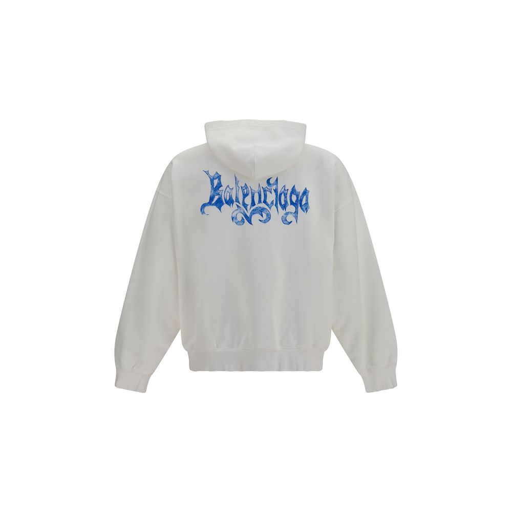 Balenciaga White Cotton Sweatshirt - Image 2
