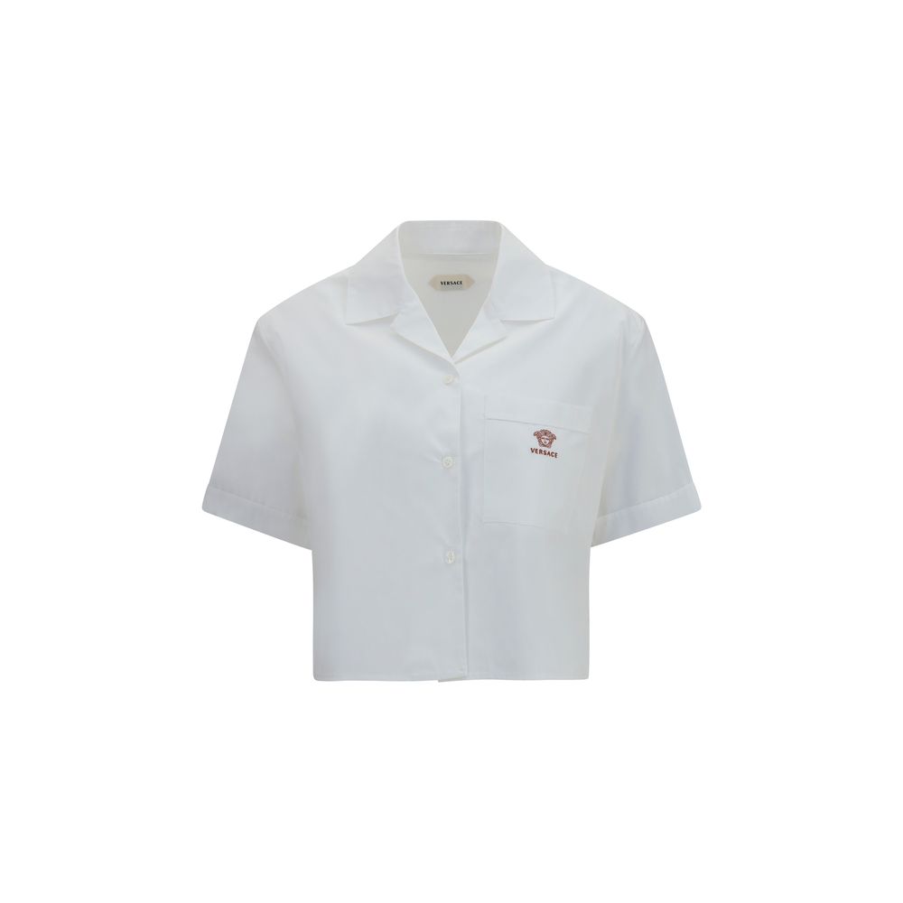 Versace White Cotton Dress Shirt