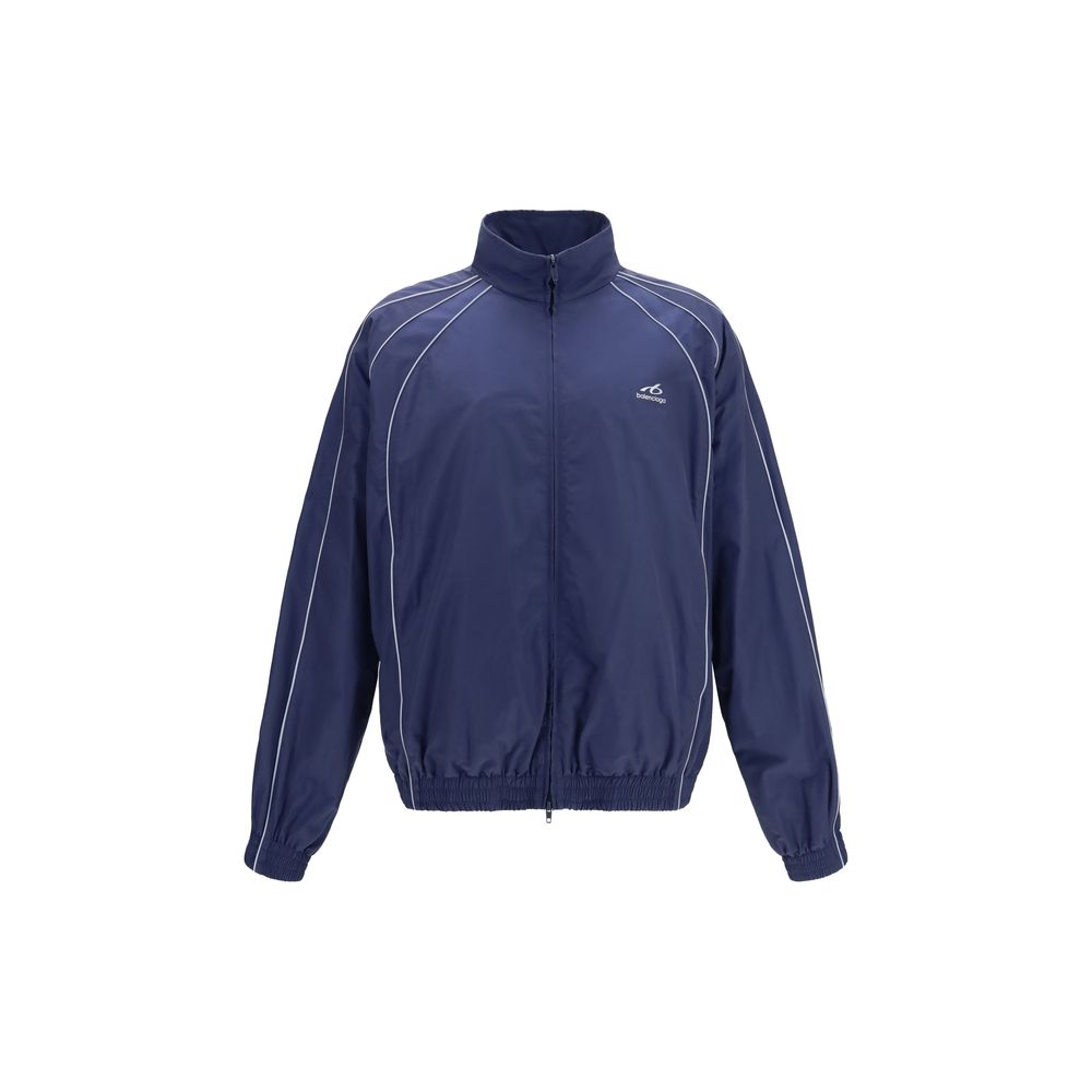 Balenciaga Blue Cotton Shell Jacket