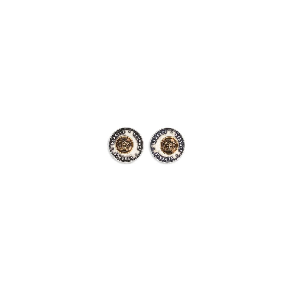 Versace Gray Brass Earrings