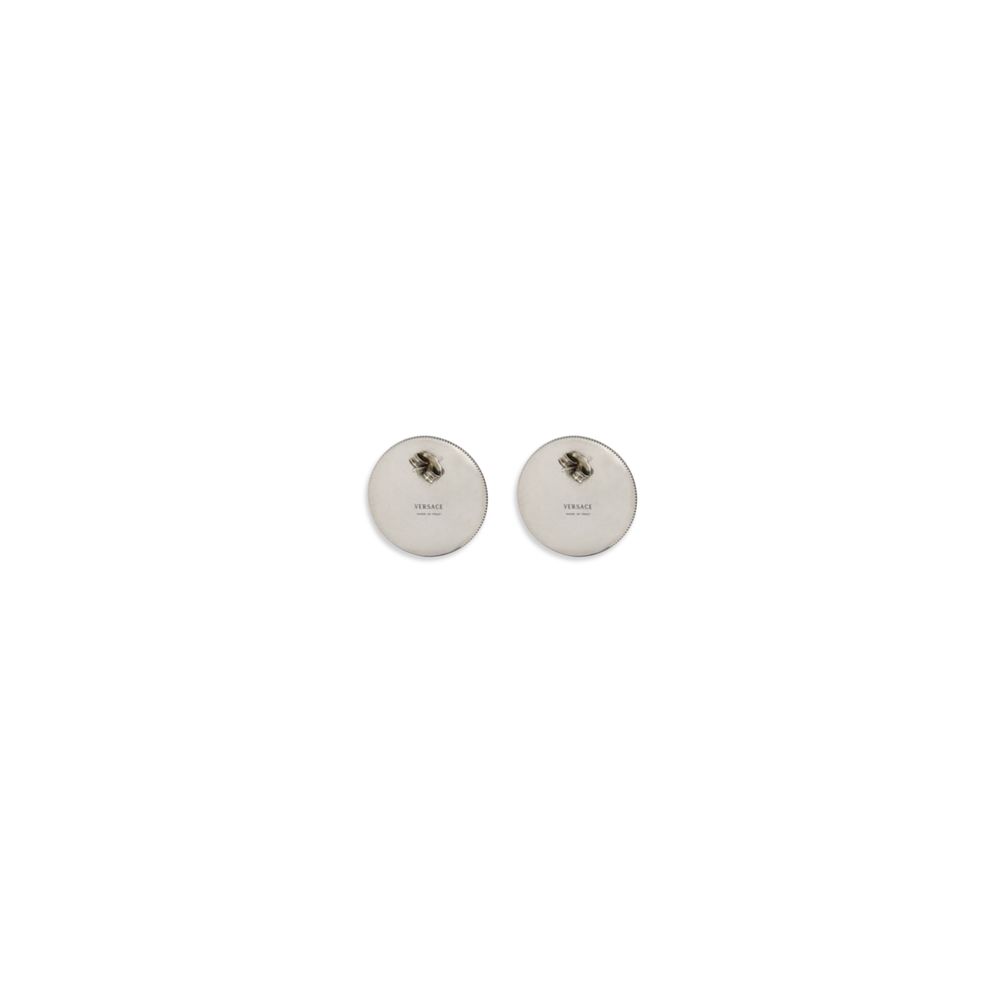 Versace Gray Brass Earrings - Image 2