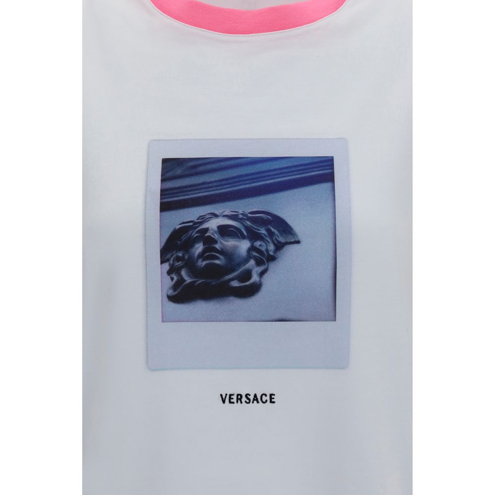 Versace White Cotton T-Shirt - Image 3