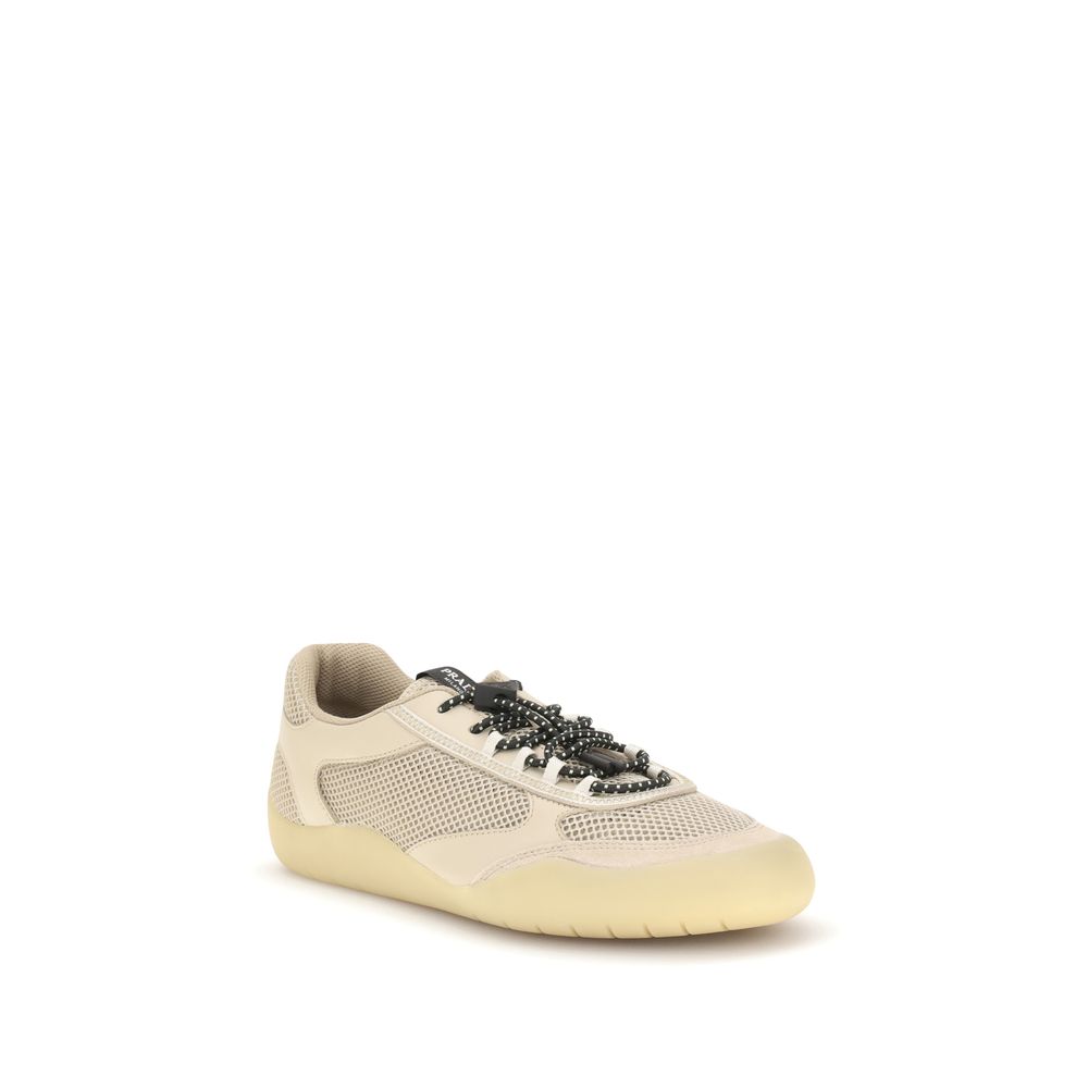 Prada Beige Polyester Athletic Sneakers - Image 2