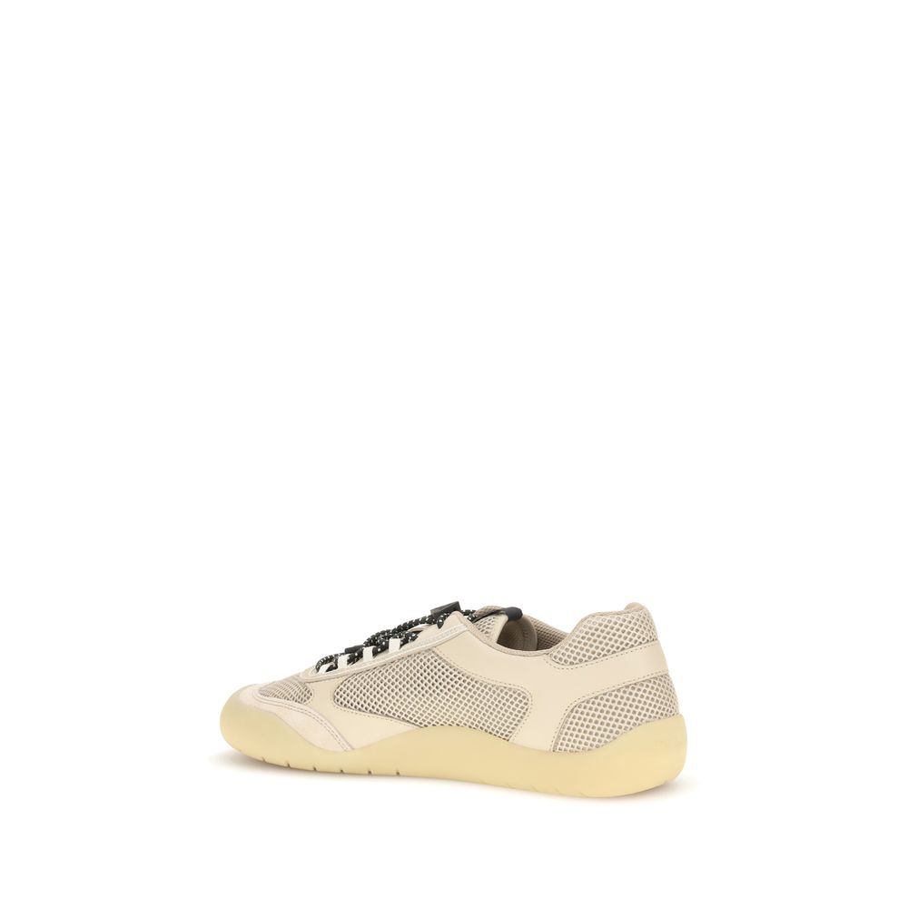 Prada Beige Polyester Athletic Sneakers - Image 3