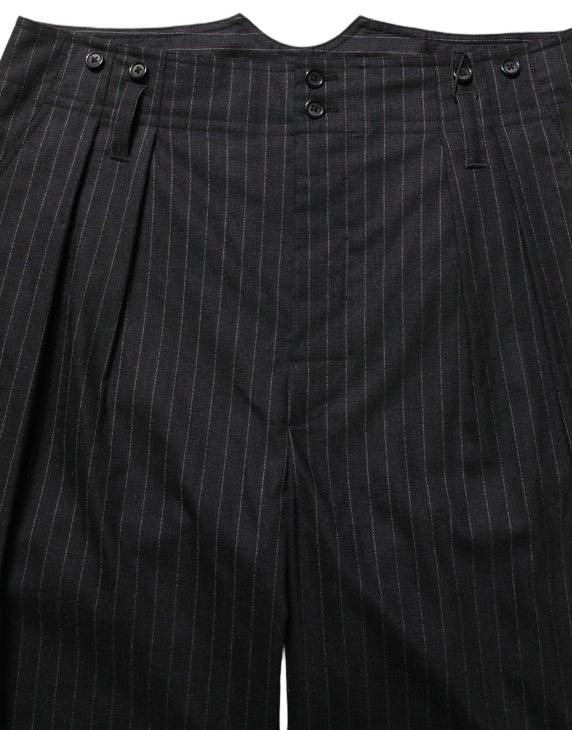 Dolce & Gabbana Black Pinstripe Wool Men Dress Trouser Pants