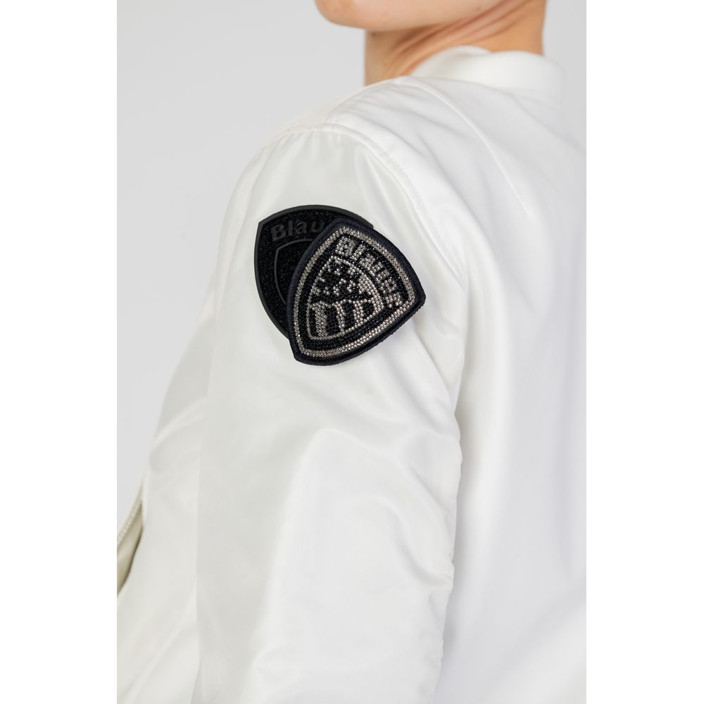 Blauer White Polyamide Bomber - Image 4